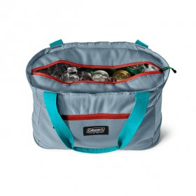 Coleman Outlander 28 Cans Tote Soft Cooler Bag, Blue Aqua Multi