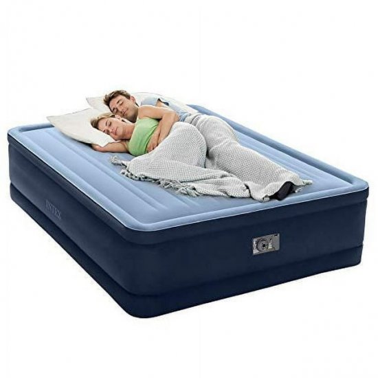 Intex 20\" Queen Premaire Series Robust Comfort Airbed with Built-In Electric Pump - Exclusive