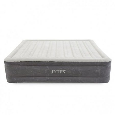 Intex 18" Inflatable Elevated Air Mattress w/Built In Pump, King (2 Pack)