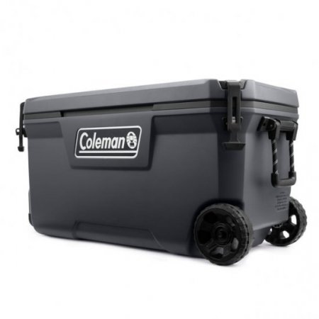 Coleman Convoy Series 100 Qt Cooler with Wheels & Metal Handle, Dark Storm