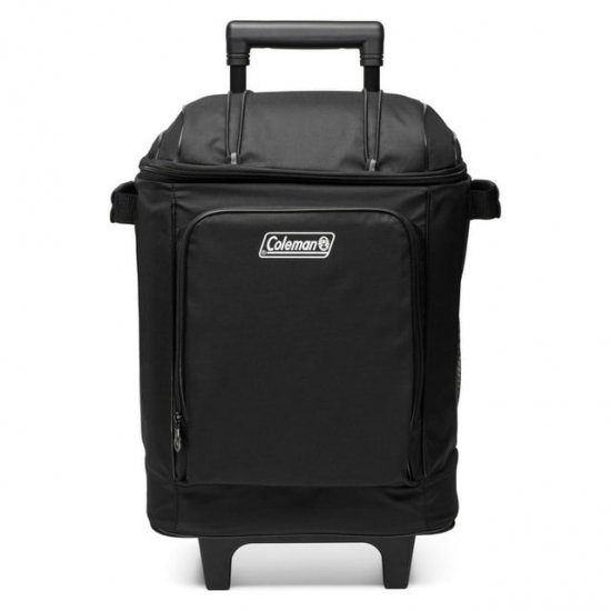 Coleman CHILLER 42-Cans Insulated Soft Cooler Bag with Wheels , Black