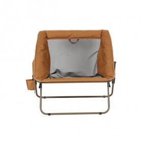 Ozark Trail Camping Chair, Brown and Beige, Adult, 16.4lbs