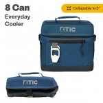 RTIC 8 Can Everyday Cooler, Insulated Soft Cooler with Collapsible Design, Navy