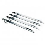 Coleman Steel 12" Tent Stakes, 4 Pack, Silver Color