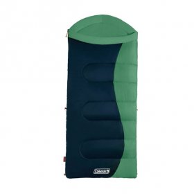 Coleman Montauk 40-Degree Cool Weather Semi-Rectangular Big and Tall Sleeping Bag, Green
