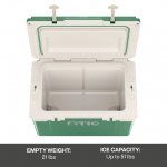 RTIC 52 QT Ultra-Light Hard-Sided Ice Chest Cooler, Sage/Beach, Fits 76 Cans