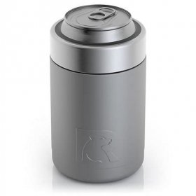 RTIC Insulated Stainless Steel Can Cooler, Fits 12 oz cans, Sweat-Proof, Keeps Cold Longer, Graphite