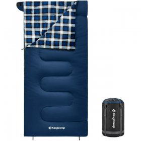 KingCamp Camping Sleeping Bag Cotton Flannel Cold Weather Sleeping Bags for Adults