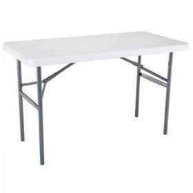 Lifetime Products 2940 Lifetime 24" X 48" White Granite Folding Table, 24 by 48