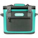 RTIC Soft Cooler 30 Can, Insulated Bag Portable Ice Chest Box for Lunch, Beach, Drink, Beverage, Travel, Camping, Picnic, Car, Trips, Floating Cooler Leak-Proof with Zipper, Seafoam Green