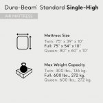 Intex Dura-Beam Standard Series Single Height Inflatable Airbed, Full