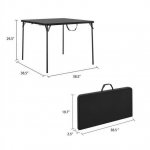 Cosco 38.5 Fold-in-Half Card Table with Handle