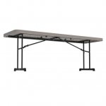 Lifetime 8 Foot Rectangle Folding Table, Indoor/Outdoor Professional Grade, Putty (80127)