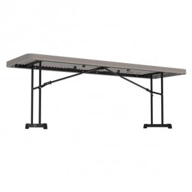 Lifetime 8 Foot Rectangle Folding Table, Indoor/Outdoor Professional Grade, Putty (80127)