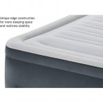 Restored Intex AP619C Queen Airbed Electric Pump Bed Height Elevated 13 inch Grey (Refurbished)