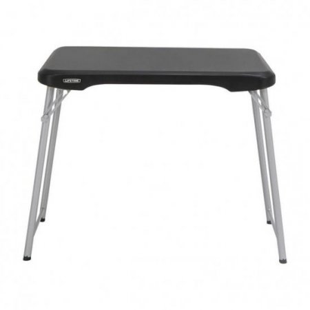Lifetime 30 inch Personal Rectangle Folding Table, Indoor/Outdoor, Black (80668)