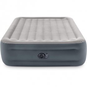 Intex Dura Beam Essential Rest Blow Up Queen Mattress Air Bed with Built In Pump