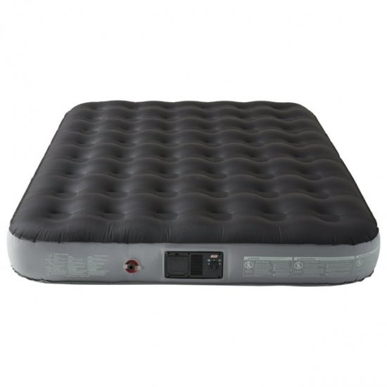 Coleman River Gorge: 9.5\" Queen Airbed W/ Built-In 4D Battery Air Pump