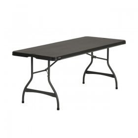 Lifetime 6 Foot Rectangle Nesting Folding Table, Indoor/Outdoor Commercial Grade, Black (81061)