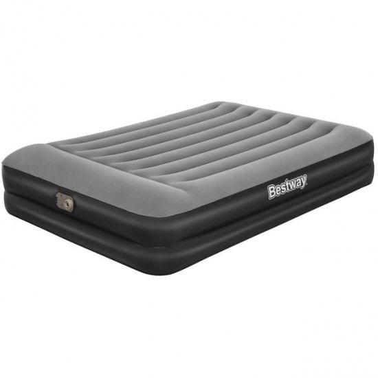 Bestway: Tritech Queen 18\" Air Mattress - Built-in AC Pump, Auto Inflation & Deflation, Firm Comfort Level, Antimicrobial, 2 Person Weight Capacity 661 lbs.