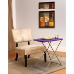 Cosco Adjustable Height Personal Folding Table, Purple