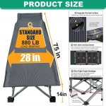 Slsy Folding Bed Cot with 3.3 Inch 2 Sided Mattress, 75"* 28" Folding Sleeping Cot Guest Bed, Folding Camping Cots with Carry Bag
