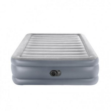 Intex 20" Dura-Beam Deluxe Raised Air Bed Mattress with Internal Pump - Queen