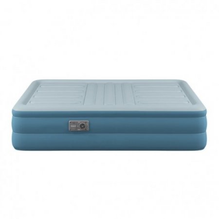 Beautyrest Lumbar Support 18" Inflatable Blow-up Air Bed Mattress with Built-in Pump Queen