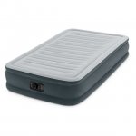 Intex PVC Dura-Beam Series Mid Rise Airbed with Built In Electric Pump, Twin