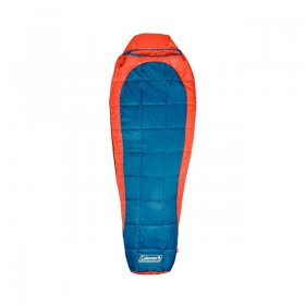 Coleman Kompact 25-Degree Cold Weather Mummy Adult Sleeping Bag, Tiger Lily, 32"x82"