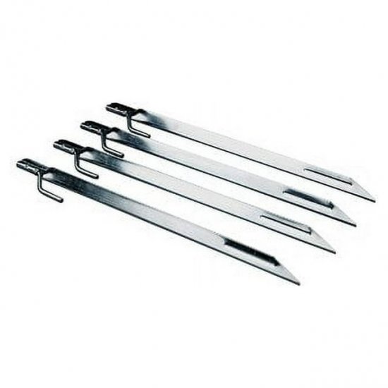 Coleman Steel 12\" Tent Stakes, 4 Pack, Silver Color