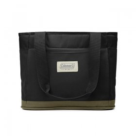 Coleman Outlander 14Qt 20-Cans Soft Thermo Cooler Tote, Black and Olive, Stay Cold up to 24 Hours