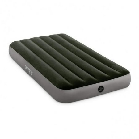 Open Box Intex Dura-Beam Downy Airbed with Built-In Foot Pump, Full Size