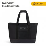 RTIC Everyday Insulated Tote Bag, 35 ltr Insulated Cooler Bag, Leak-Free Interior, Black