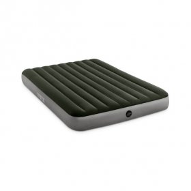 Intex Queen Dura-Beam Prestige Airbed with Battery Pump, 10" Thick