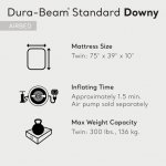 Open Box Intex 10 Inch Dura-Beam Downy Air Mattress, Twin (Pump Not Included)