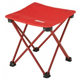Coleman (COLEMAN) Chair Compact Trecking Stool Red Folded Lightweight Durmin Frame