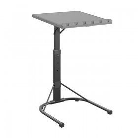 COSCO Multi-Functional Personal Folding Activity Table, Gray, Adjustable Height, Portable Workspace, Great for Snacking & Homework, Compact Fold, Space Saving