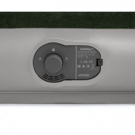 Intex 10" Durabeam Prestige Air Mattress Bed with Internal Fastfill USB Powered Pump - Queen