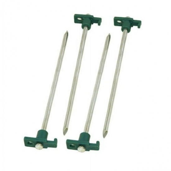 Coleman Polypropylene 10\" Tent Stakes, 4 Pack, Green