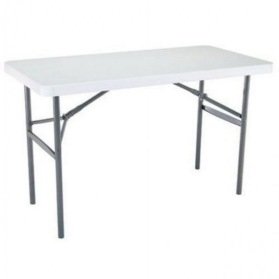 Lifetime Products 2940 Lifetime 24\" X 48\" White Granite Folding Table, 24 by 48