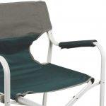 Coleman Outpost Breeze Portable Folding Adult Deck Chair with Side Table, Green
