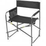 Ozark Trail Comfort Director Chair with Side Pocket, Black:, 8.8lbs