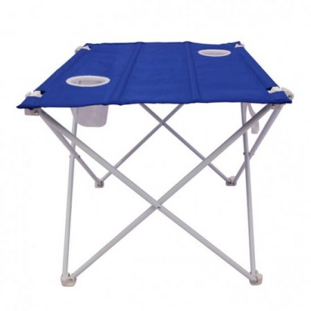 Mainstays Beach Table, Blue and White