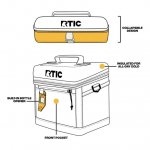RTIC 15 Can Everyday Cooler, Insulated Soft Cooler with Collapsible Design, Black