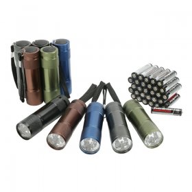 Ozark Trail Aluminum LED Flashlights, 10 Pack
