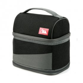 Arctic Zone Expandable Lunch Box with Ice Pack, Black/Gray