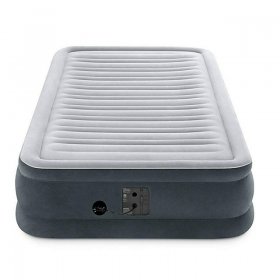 Intex Twin 13" Intex Dura Beam Plus Series Mid Rise Airbed Mattress with Built In Electric Pump