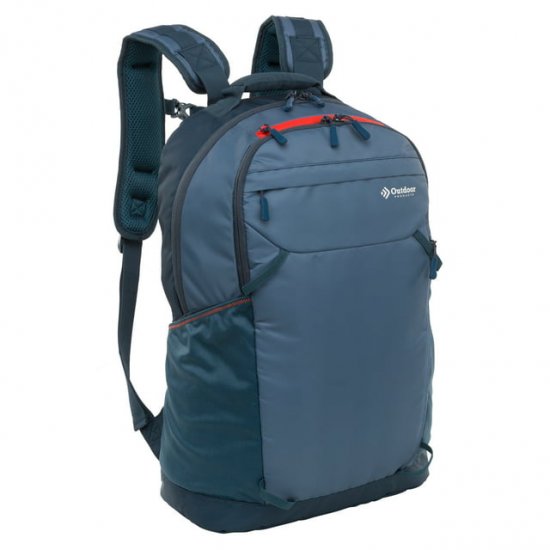 Outdoor Products Daytrip 27 L Backpack, Blue, Unisex, Hydration Compatible, Adult, Polyester