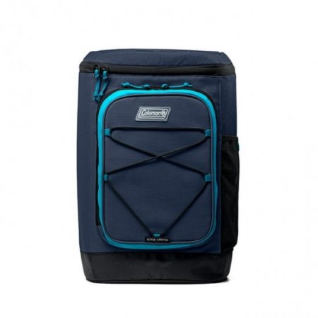 Coleman XPAND 30-Can Soft Cooler Backpack, Blue Nights